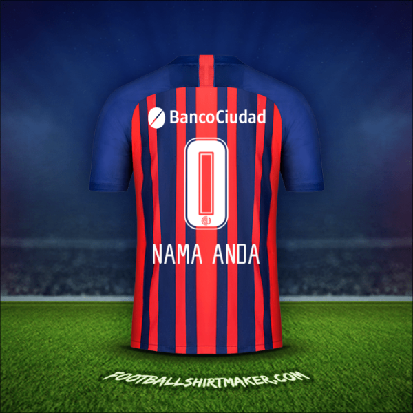 Jersey San Lorenzo 2020 -  nama anda - 0