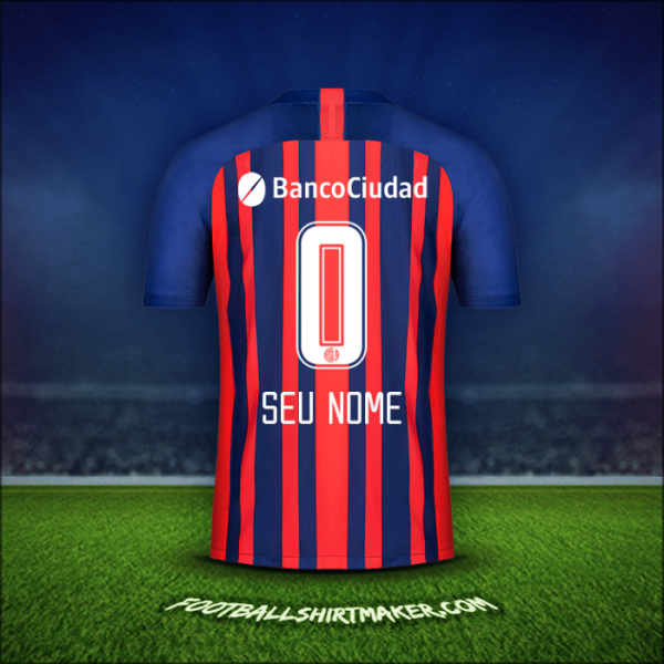 Camisa San Lorenzo 2020 -  seu nome - 0