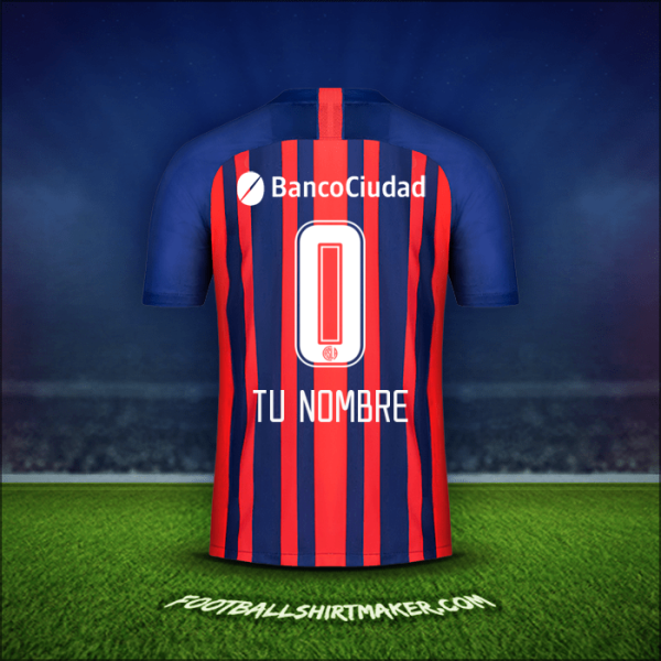 Camiseta San Lorenzo 2020 -  tu nombre - 0