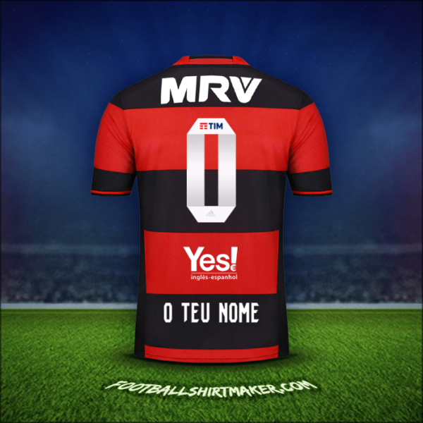 Camisola Flamengo 2016/17 -  o teu nome - 0
