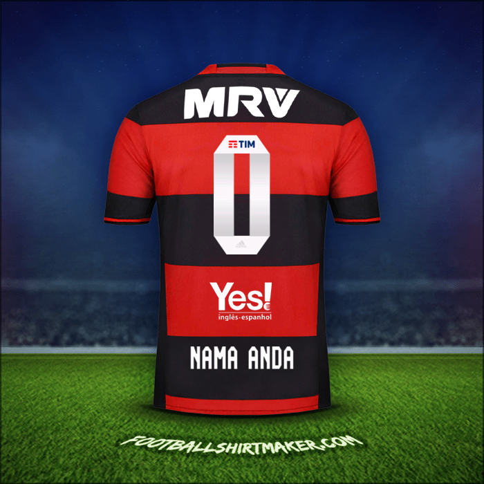 Jersey Flamengo 2016/17 -  nama anda - 0