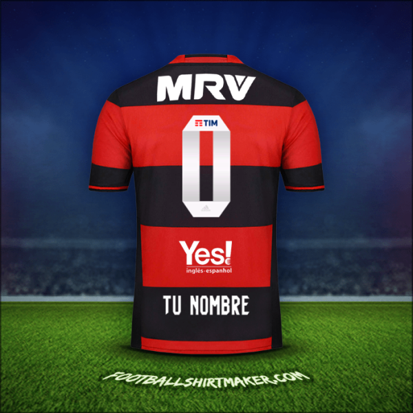 Camiseta Flamengo 2016/17 -  tu nombre - 0