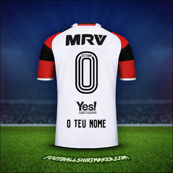 Camisola Flamengo 2016/17 Alternativa -  o teu nome - 0