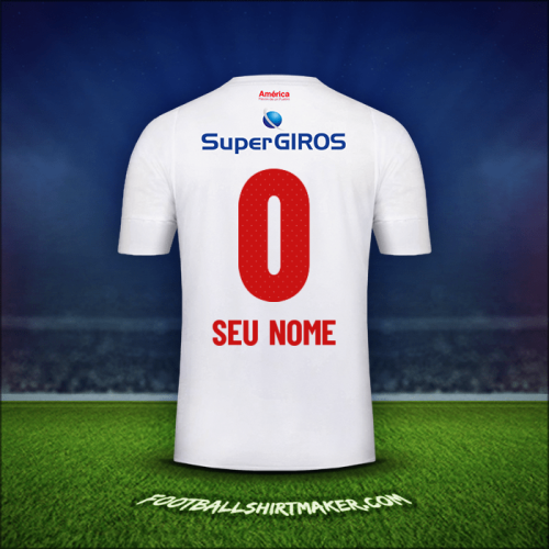 Camisa America de Cali 2019/20 Alternativa -  seu nome - 0