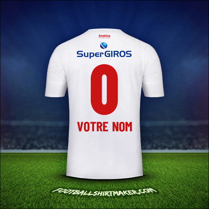 Maillot America de Cali 2019/20 Extérieur -  votre nom - 0