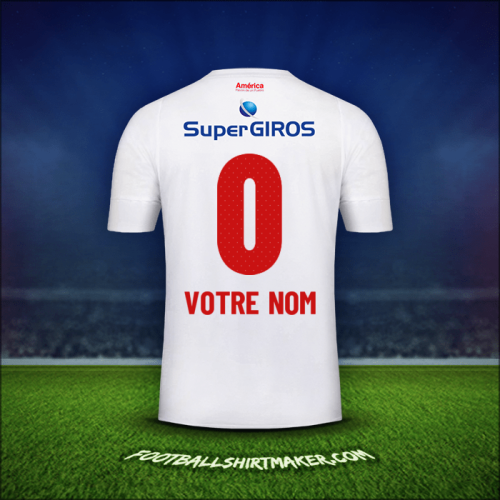 Maillot America de Cali 2019/20 Extérieur -  votre nom - 0