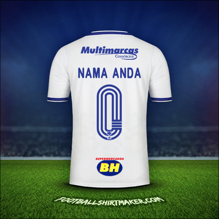Jersey Cruzeiro 2020 Alternatif -  nama anda - 0