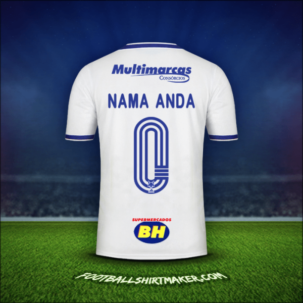 Jersey Cruzeiro 2020 Alternatif -  nama anda - 0