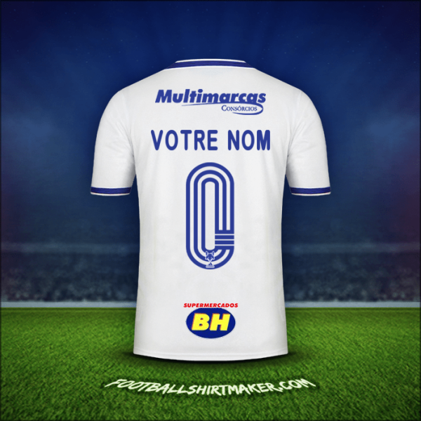 Maillot Cruzeiro 2020 Extérieur -  votre nom - 0