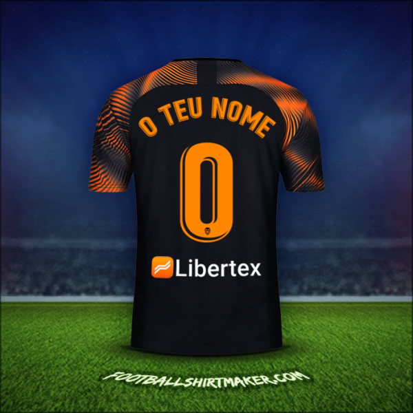 Camisola Valencia CF 2019/20 Alternativa -  o teu nome - 0