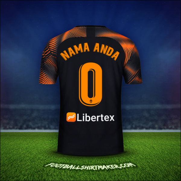 Jersey Valencia CF 2019/20 Alternatif -  nama anda - 0