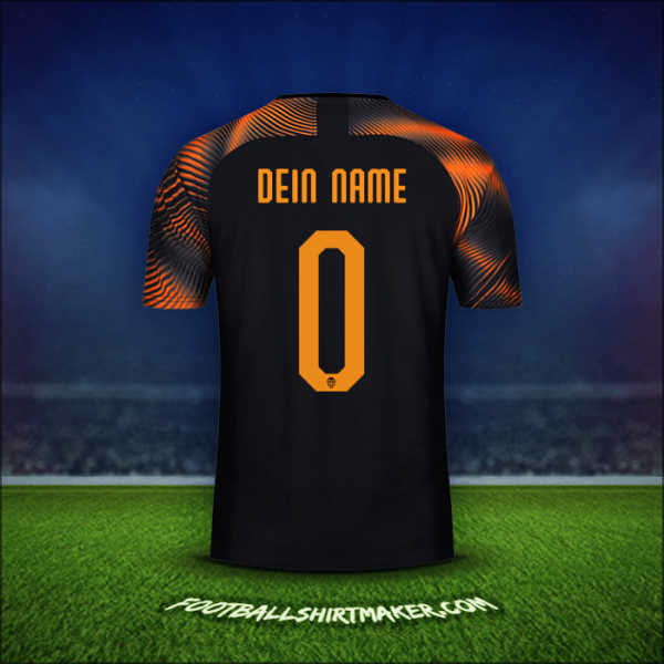 Trikot Valencia CF Cup 2019/20 Auswärts -  dein name - 0