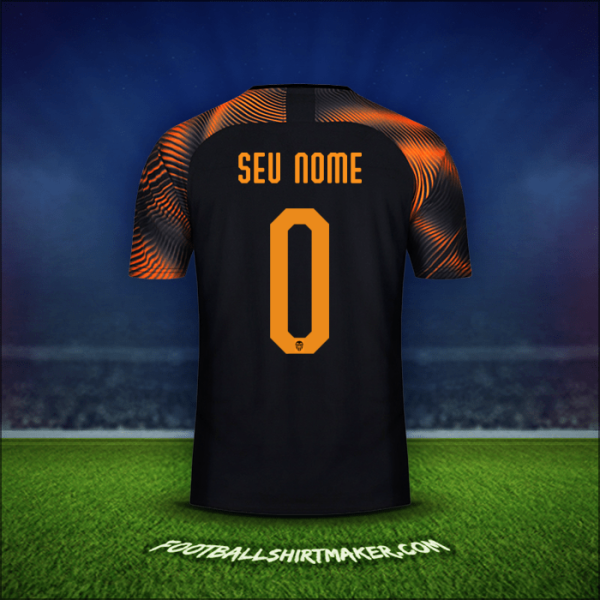 Camisa Valencia CF Cup 2019/20 Alternativa -  seu nome - 0