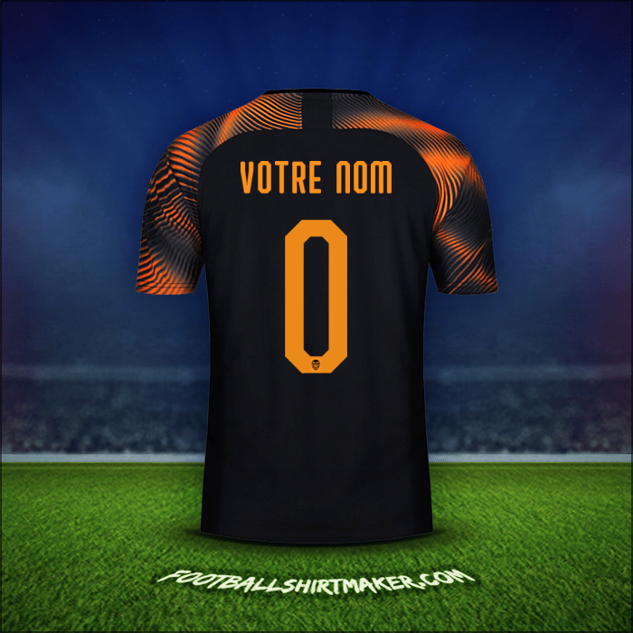 Maillot Valencia CF Cup 2019/20 Extérieur -  votre nom - 0
