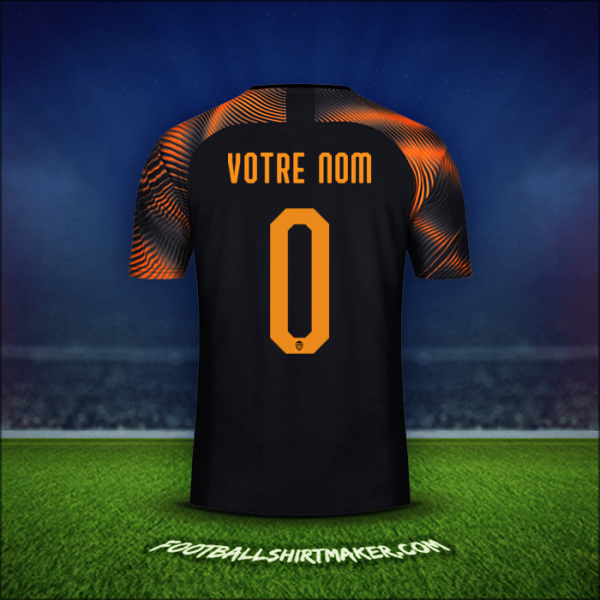 Maillot Valencia CF Cup 2019/20 Extérieur -  votre nom - 0
