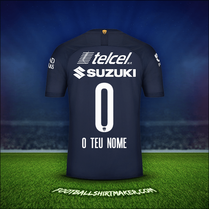 Camisola Pumas UNAM 2019/20 Terceira -  o teu nome - 0