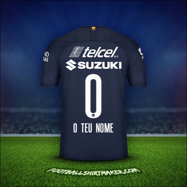 Camisola Pumas UNAM 2019/20 Terceira -  o teu nome - 0
