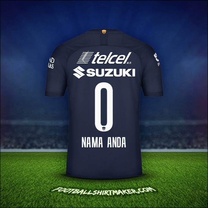 Jersey Pumas UNAM 2019/20 Ketiga -  nama anda - 0