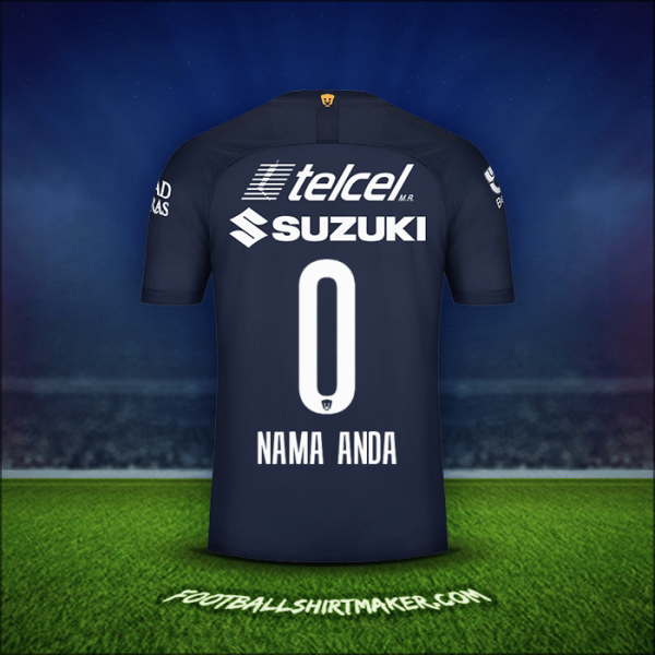 Jersey Pumas UNAM 2019/20 Ketiga -  nama anda - 0