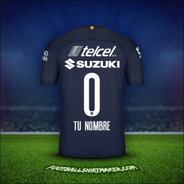 Camiseta Pumas UNAM 2019/20 Tercera -  tu nombre - 0