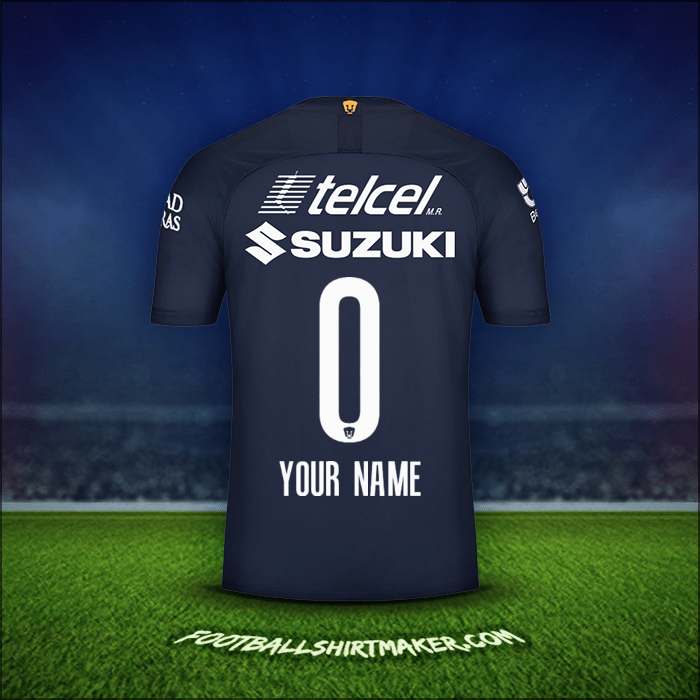 Shirt Pumas UNAM 2019/20 Third -  your name - 0
