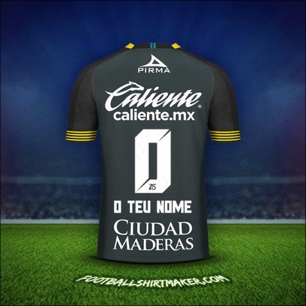 Camisola Club León 2020 Terceira -  o teu nome - 0