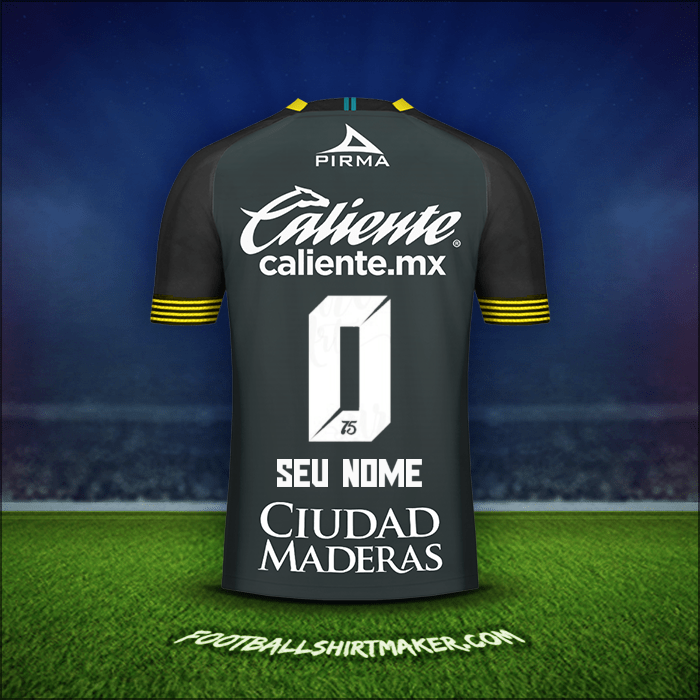 Camisa Club León 2020 Terceira -  seu nome - 0