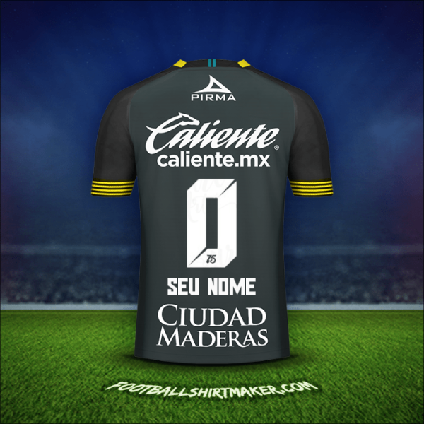 Camisa Club León 2020 Terceira -  seu nome - 0