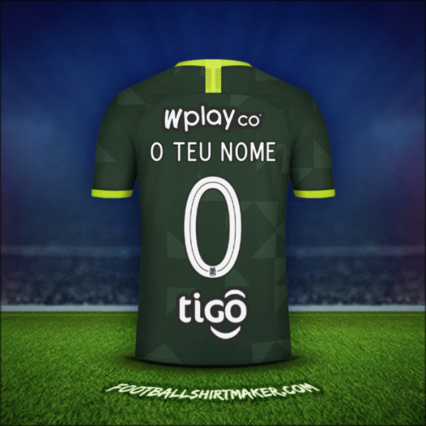 Camisola Atletico Nacional 2020 Alternativa -  o teu nome - 0