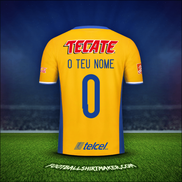 Camisola Tigres UANL 2016/17 -  o teu nome - 0