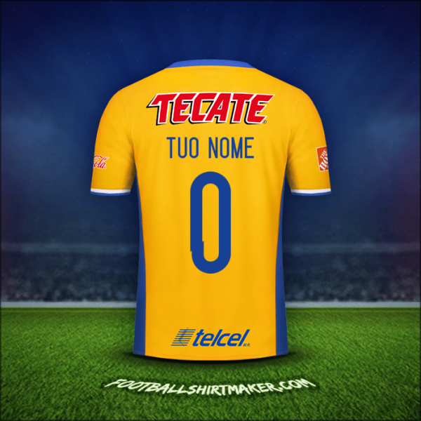 Maglia Tigres UANL 2016/17 -  tuo nome - 0