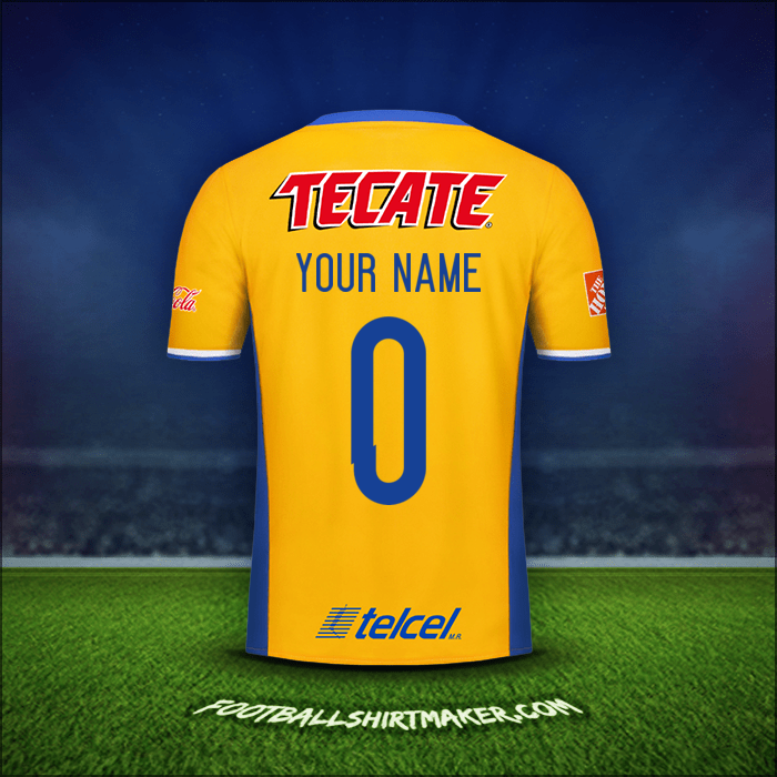 Shirt Tigres UANL 2016/17 -  your name - 0