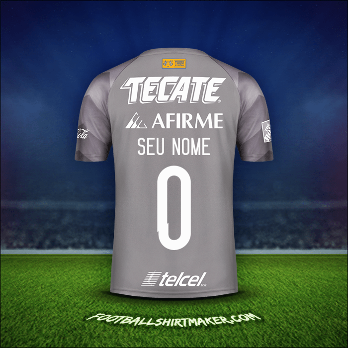 Camisa Tigres UANL 2018 Terceira -  seu nome - 0