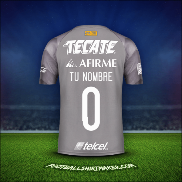 Jersey Tigres UANL 2018 Tercera -  tu nombre - 0