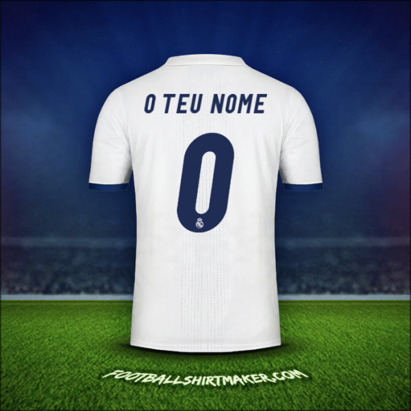 Camisola Real Madrid CF 2016/17 -  o teu nome - 0