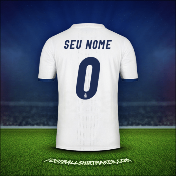 Camisa Real Madrid CF 2016/17 -  seu nome - 0