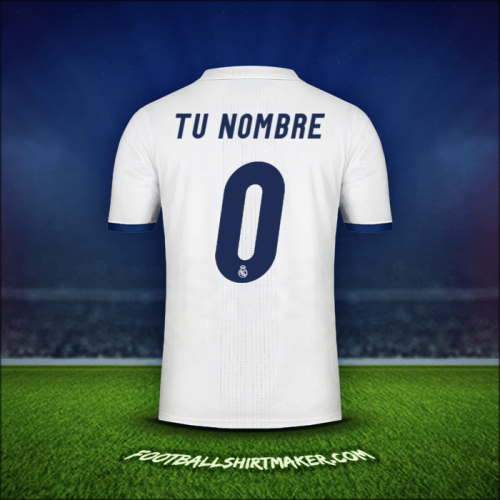Jersey Real Madrid CF 2016/17 -  tu nombre - 0