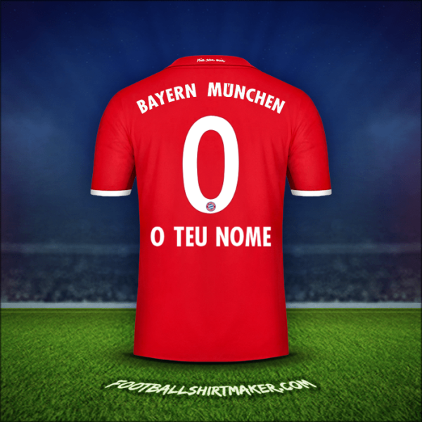 Camisola FC Bayern Munchen 2016/17 -  o teu nome - 0
