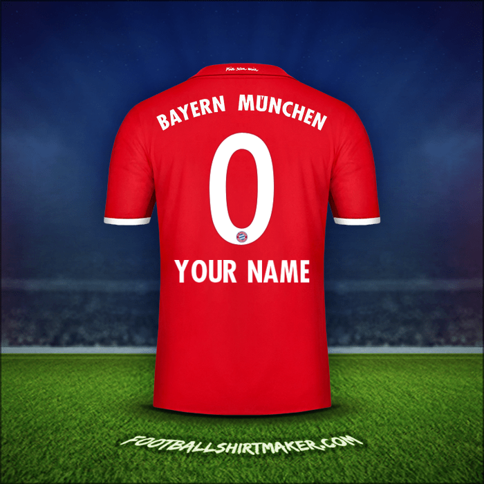 Jersey FC Bayern Munchen 2016/17 -  your name - 0