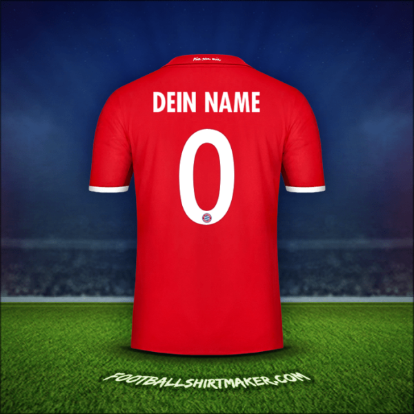 Trikot FC Bayern Munchen Cup 2016/17 -  dein name - 0