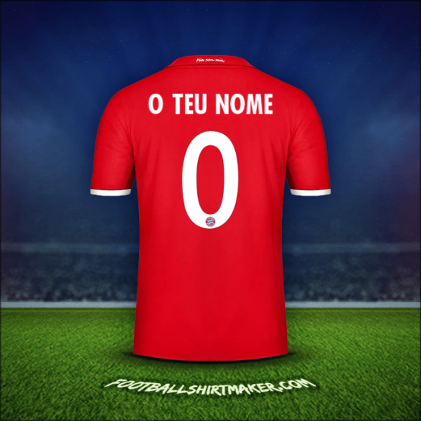 Camisola FC Bayern Munchen Cup 2016/17 -  o teu nome - 0