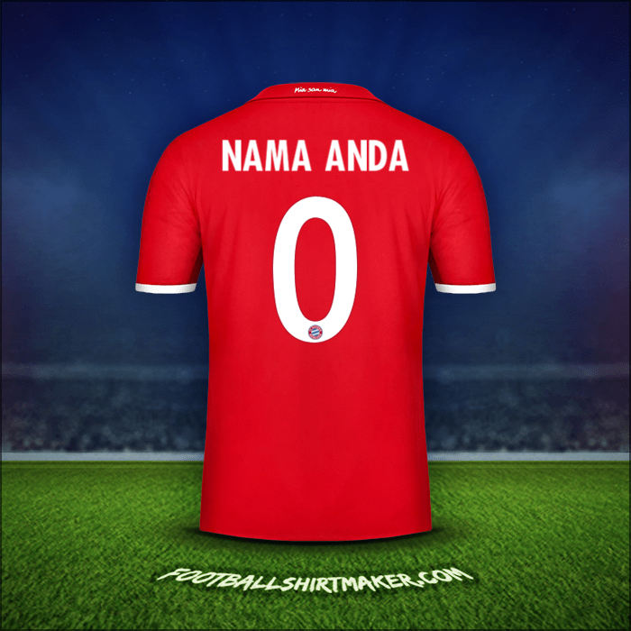 Jersey FC Bayern Munchen Cup 2016/17 -  nama anda - 0