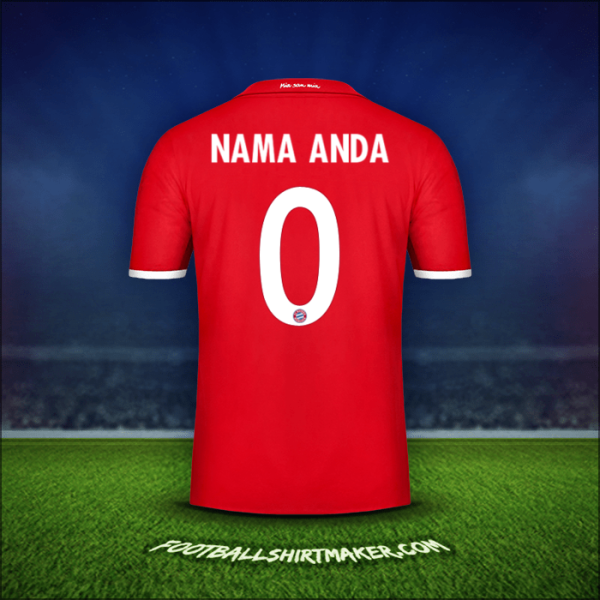 Jersey FC Bayern Munchen Cup 2016/17 -  nama anda - 0