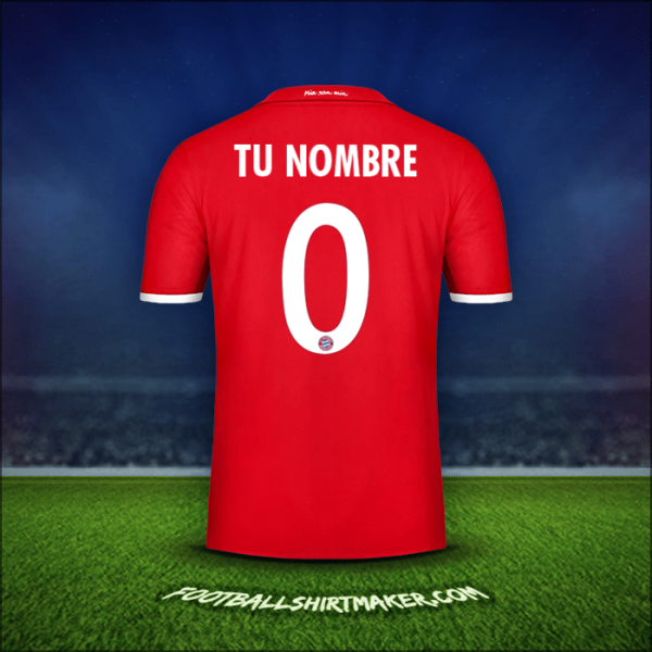 Camiseta FC Bayern Munchen Cup 2016/17 -  tu nombre - 0
