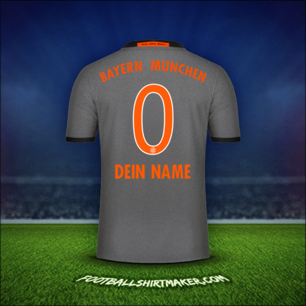 Trikot FC Bayern Munchen 2016/17 Auswärts -  dein name - 0