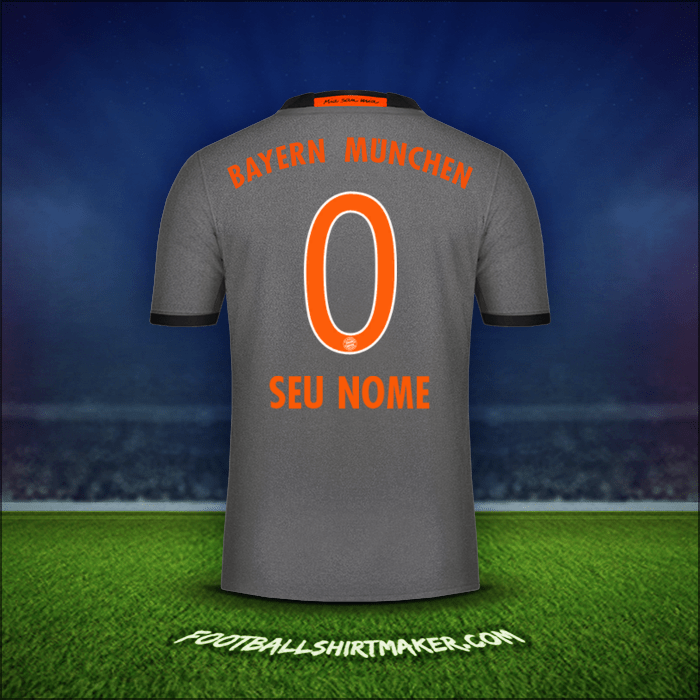Camisa FC Bayern Munchen 2016/17 Alternativa -  seu nome - 0
