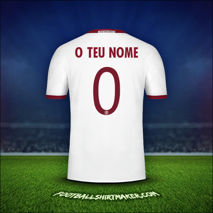 Camisola FC Bayern Munchen Cup 2016/17 Terceira -  o teu nome - 0