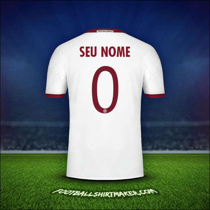 Camisa FC Bayern Munchen Cup 2016/17 Terceira -  seu nome - 0