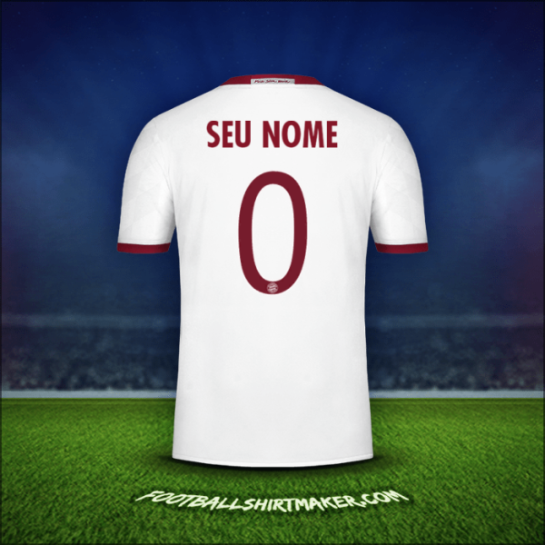 Camisa FC Bayern Munchen Cup 2016/17 Terceira -  seu nome - 0