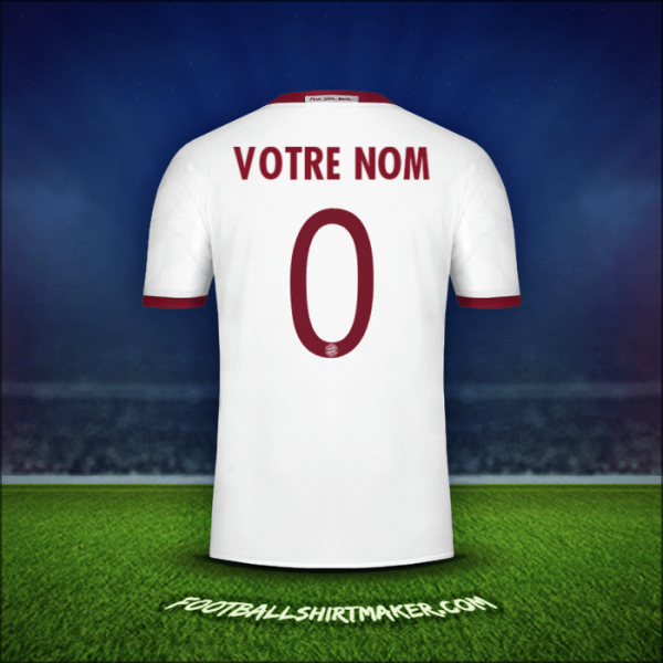 Maillot FC Bayern Munchen Cup 2016/17 Troisième -  votre nom - 0